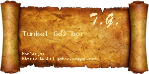 Tunkel Gábor névjegykártya